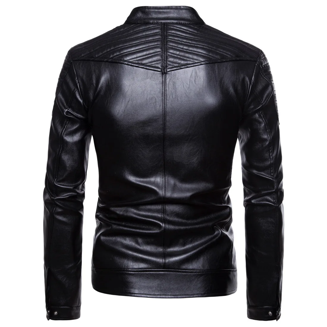 New Motorcycle Leather Jackets Men's Autumn Slim Locomotive Jackets Jaqueta De Couro Masculina Biker Jacket Male Coat