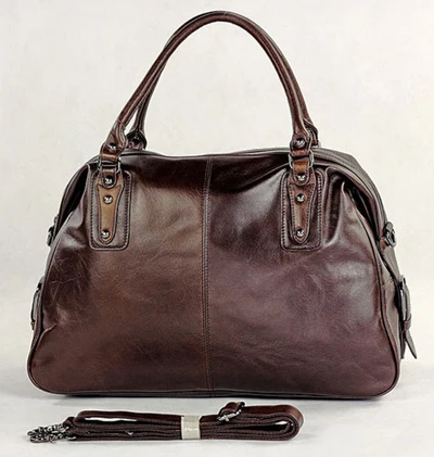 Высокий класс Пояса из натуральной кожи дорожная сумка Для мужчин вещевой мешок кожаный Чемодан сумки Сумка выходные вещевой мешок большой - Цвет: dark brown