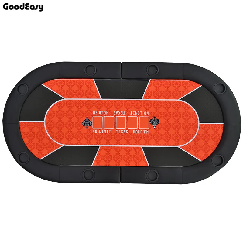  181x92x4cm Multiple Color Foldable Texas Hold'em Poker Tabletop Two fold Casino tabletop