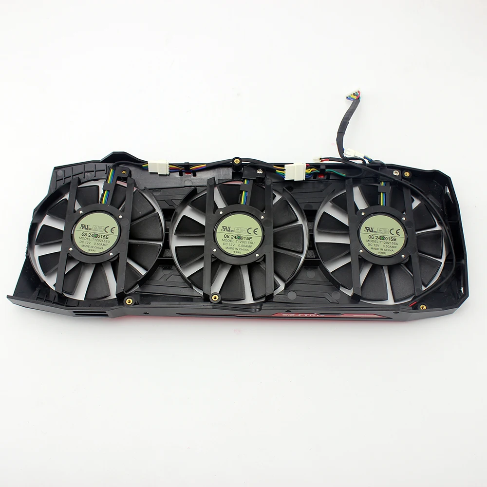 Новый 87 мм T129215SU DC 12 В 0.50AMP 4Pin 4 провода Охлаждающий вентилятор для ASUS GTX980Ti R9 390X 390