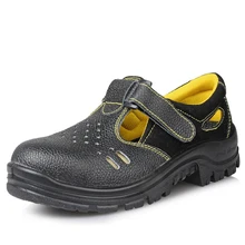 Защитная обувь, головные уборы с стальным носком, летняя дышащая защитная обувь, Мужская Рабочая обувь, водонепроницаемая и износостойкая, против разбивания, YXZ011