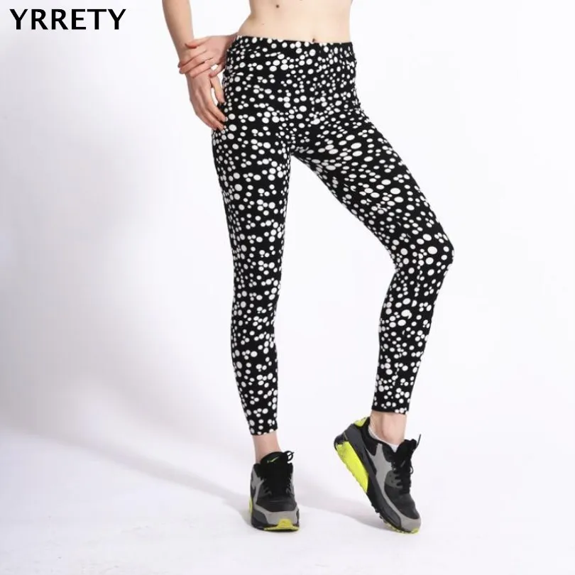 

YRRETY Women Leggings Fitness Geometric Print Elastic Waist Summer Print Legging Pants Female Push Up Legging Workout Hot Sale