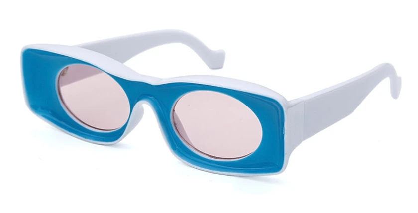47082 паровые панк забавные солнцезащитные очки для мужчин и женщин модные очки UV400 Винтажные Очки - Цвет линз: C1 blue