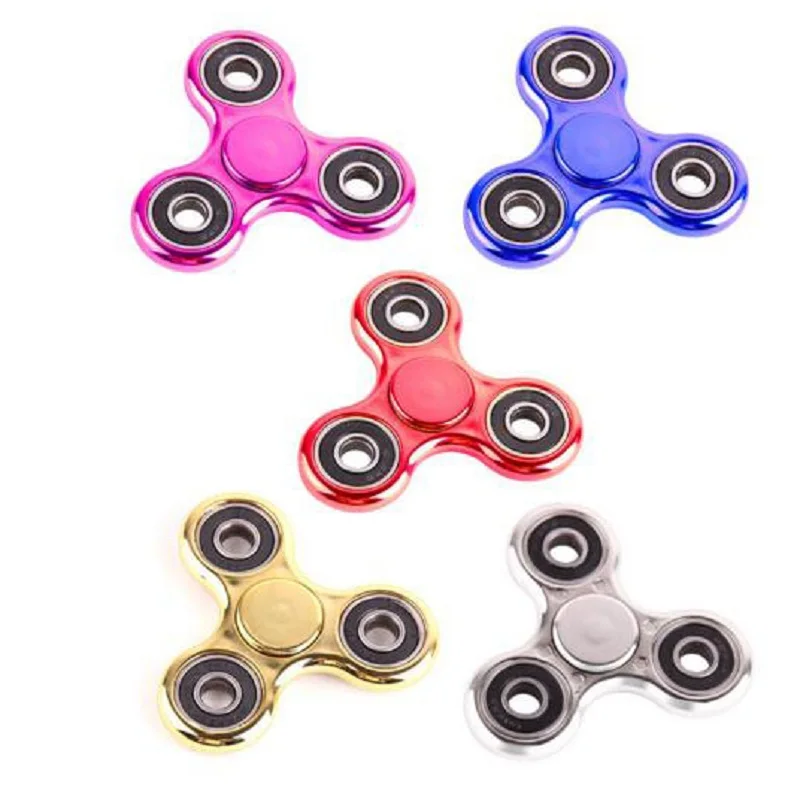 Ручной Spinner Медь Tri-Spinner непоседы игрушка EDC сенсорными Спиннеры аутизма и СДВГ время вращения Длинные анти-стресс Игрушечные лошадки