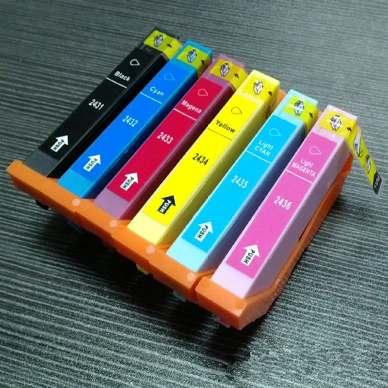 Replacement 3 Set 18 Pack T2431 E 2431 T2436 Ink Cartridges For Epson