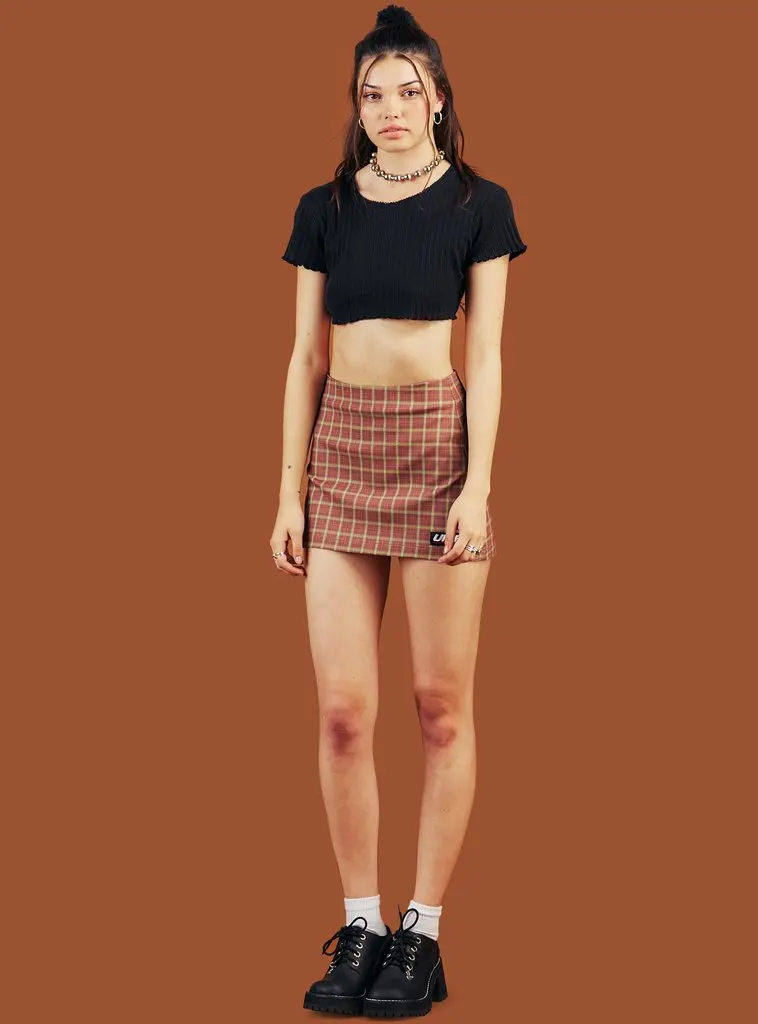 pink alt skirts