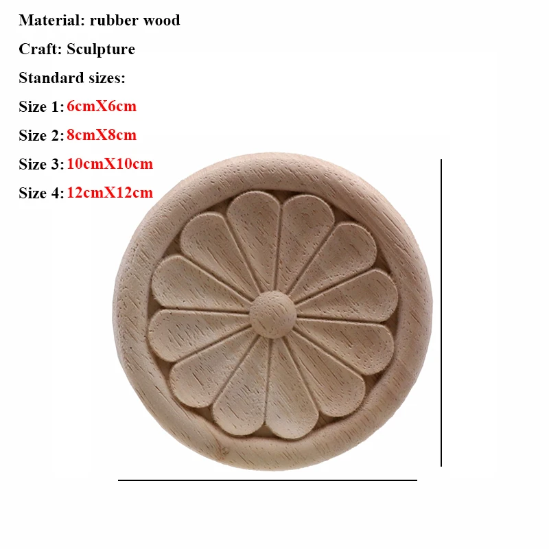 Ornament crafts miniature ornament miniature figurines wooden figurine crafts resin crafts glass fruit pendants Flower Wood Carving Natural Wood Appliques for Furniture Cabinet Unpainted Wooden Mouldings Decal Decorative Figurines