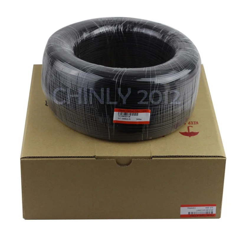 Description Picture 2 of itemBlack Cover End Glow Fiber Optic Cable 350m High Bright 0.75mm to 3mm PMMA Plastic Optical Fibers Light for Decorating Project