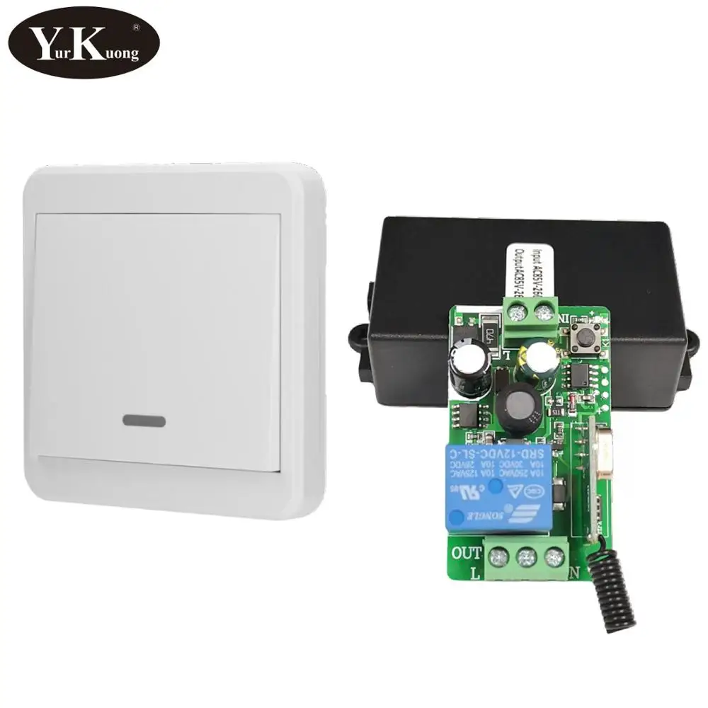  433MHz RF Remote Control Switch AC 110V 220V 240V 85V-260V Light Lamp LED Bulb Wireless Switches Co - 33040760677