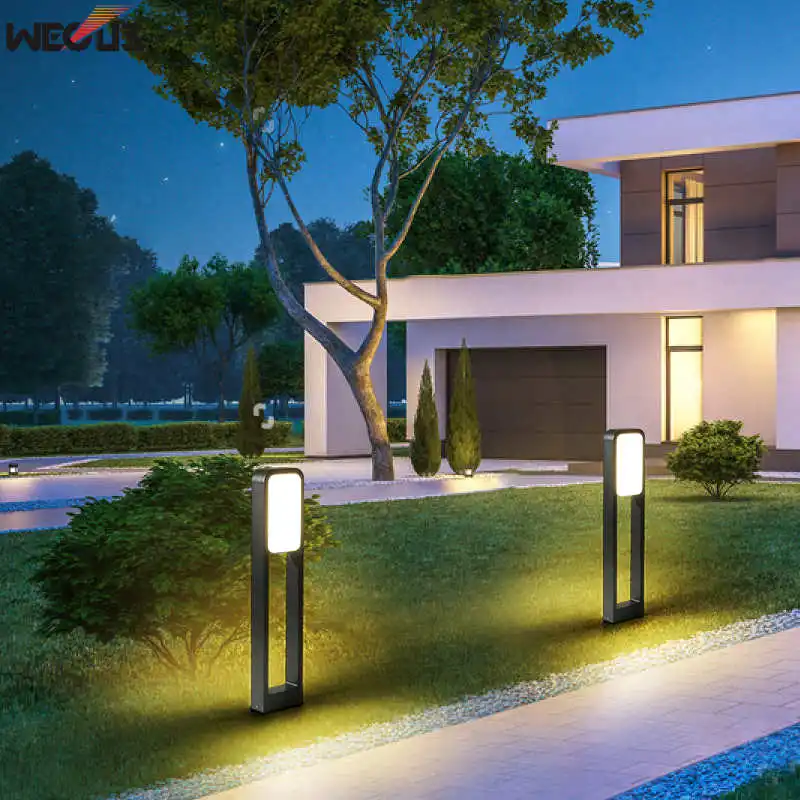 (WECUS) Courtyard lawn lamp LED street light outdoor home waterproof community garden villa courtyard outdoor floor lamp