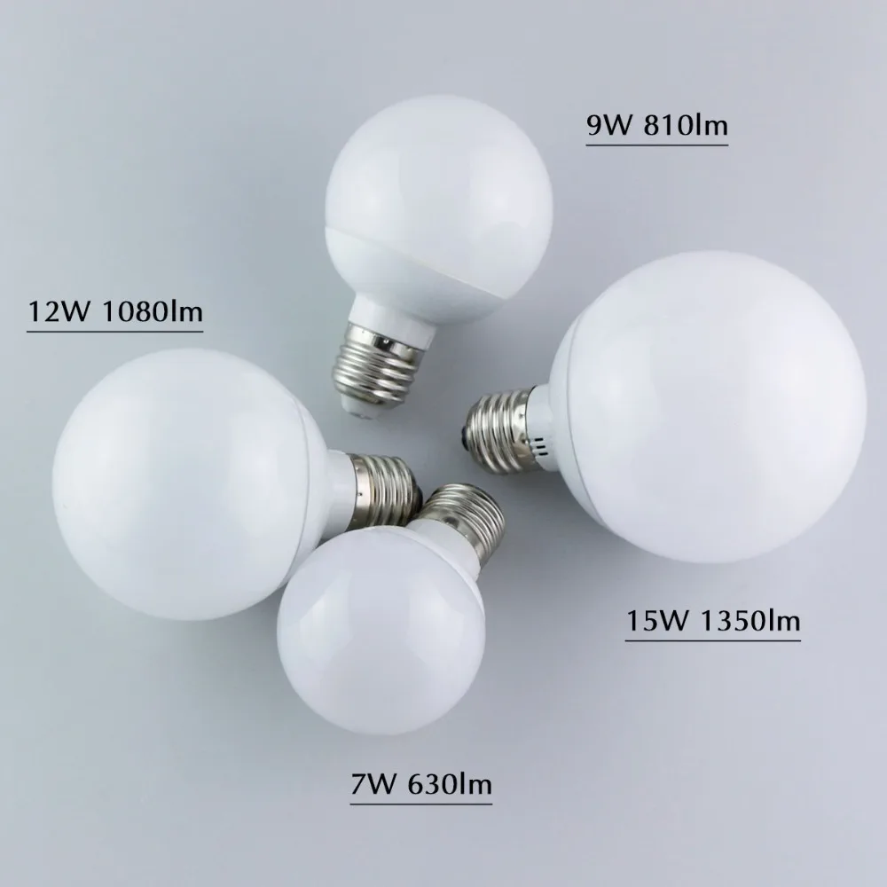 Светодиодная лампа с круглым светом E27 SMD5730 7 Вт 9 12 15 360 градусов 110 В 220 В|led rope light