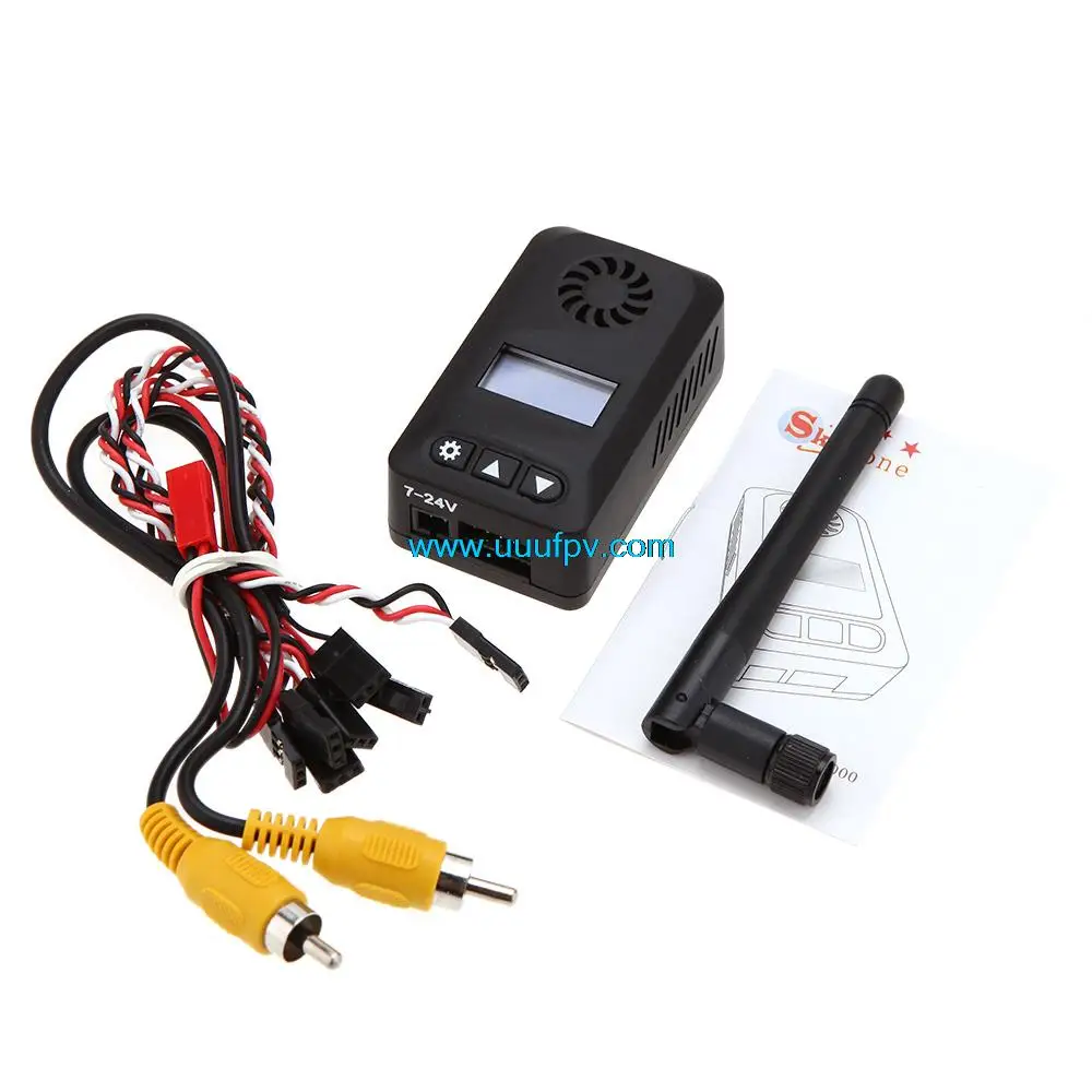 

Free shipping Fpv Skyzone 5.8G 32CH 2000mw 2w AV Transmitter N2000 with Digital Display OSD For Receiver QAV250 Racing Drone