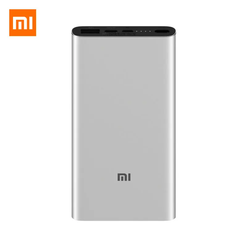 New Xiaomi Mi 10000mAh Power Bank 3 Two-way Quick Charge USB-C Dual Input Dual Output PLM12ZM 10000 mAh Extenal Battery