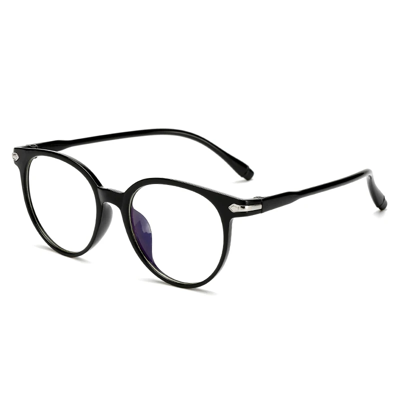Bright black frame Солнцезащитные очки для женщин, синий светильник, блокирующие очки для мужчин, анти-голубые лучи, компьютерные очки, прозрачные оправы для очков - Цвет оправы: Bright black frame