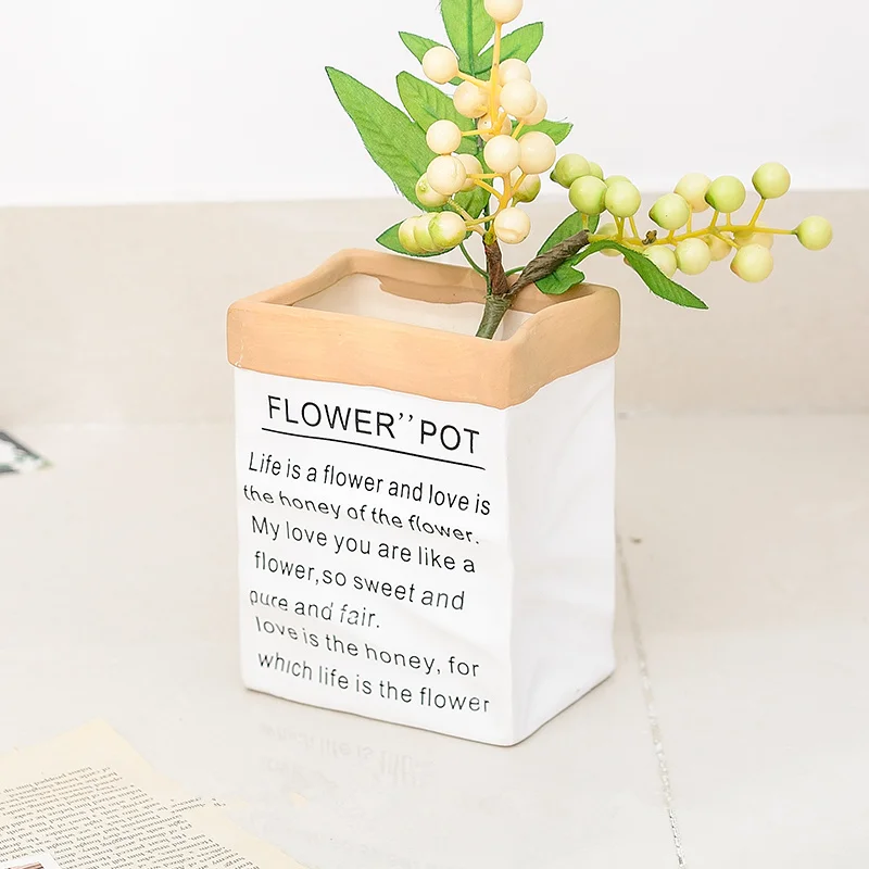 Plants pots groot planter Kraft paper container pot for home planting pots garden colorful vase suitable for home or office Plants pots groot planter Kraft paper container pot for home planting pots garden colorful vase suitable for home or office
