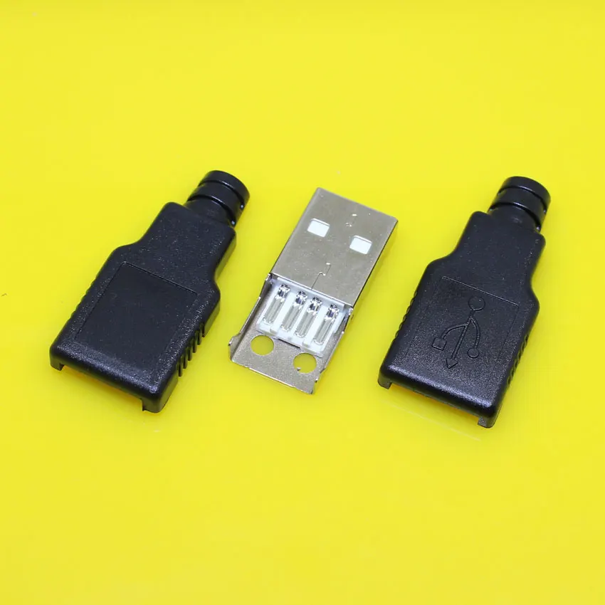 cltgxdd Ma 009 2.0 USB Male connector, USB Plug, USB 2.0 Male plug Jack Colour Blackin Computer
