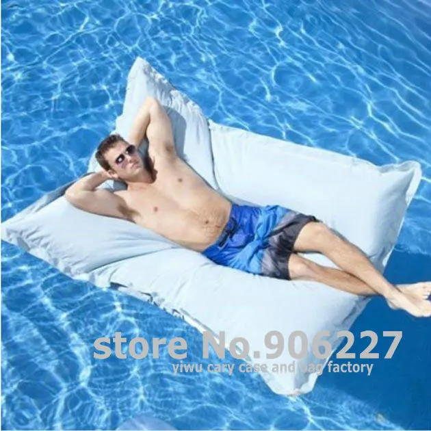 

oversized luxury comfortably accommodate two adults float beanbag, pool floating bean bag lounge cushion - outdoor enjoyment