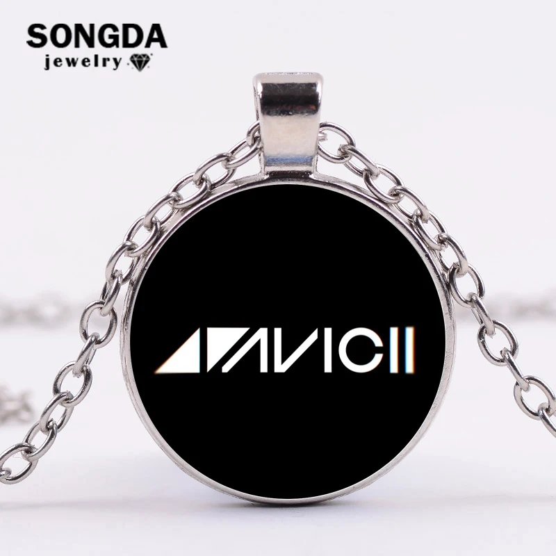 Кулон SONGDA A God ожерелье Avicii логотип ювелирные изделия DJ Тим Берлинг стеклянное