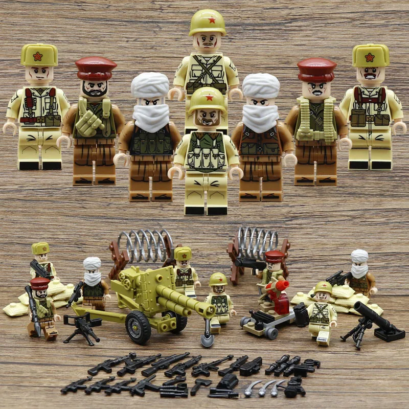 Современной военной brickmania цифры войны в Афганистане building block лезвие санкции армии minifigs оружие Минск Кирпичи Игрушки