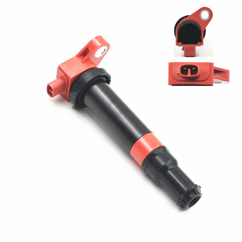 Red Ignition Coil 4 Cylinder System For HYUNDAI 27301 26640 Closed