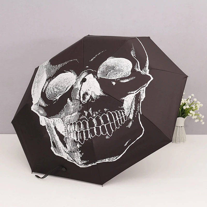 Personality Man Rain Umbrella Sun protection Three Folding Umbrellas Boys Portable Gear Parapluie Paraguas | Дом и сад