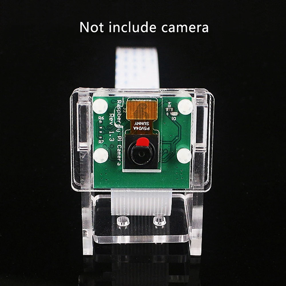Raspberry Pi 3b+ чехол для камеры/модульный кронштейн камеры, защитная оболочка и кронштейн 2в1 акриловая прозрачная оболочка, только чехол