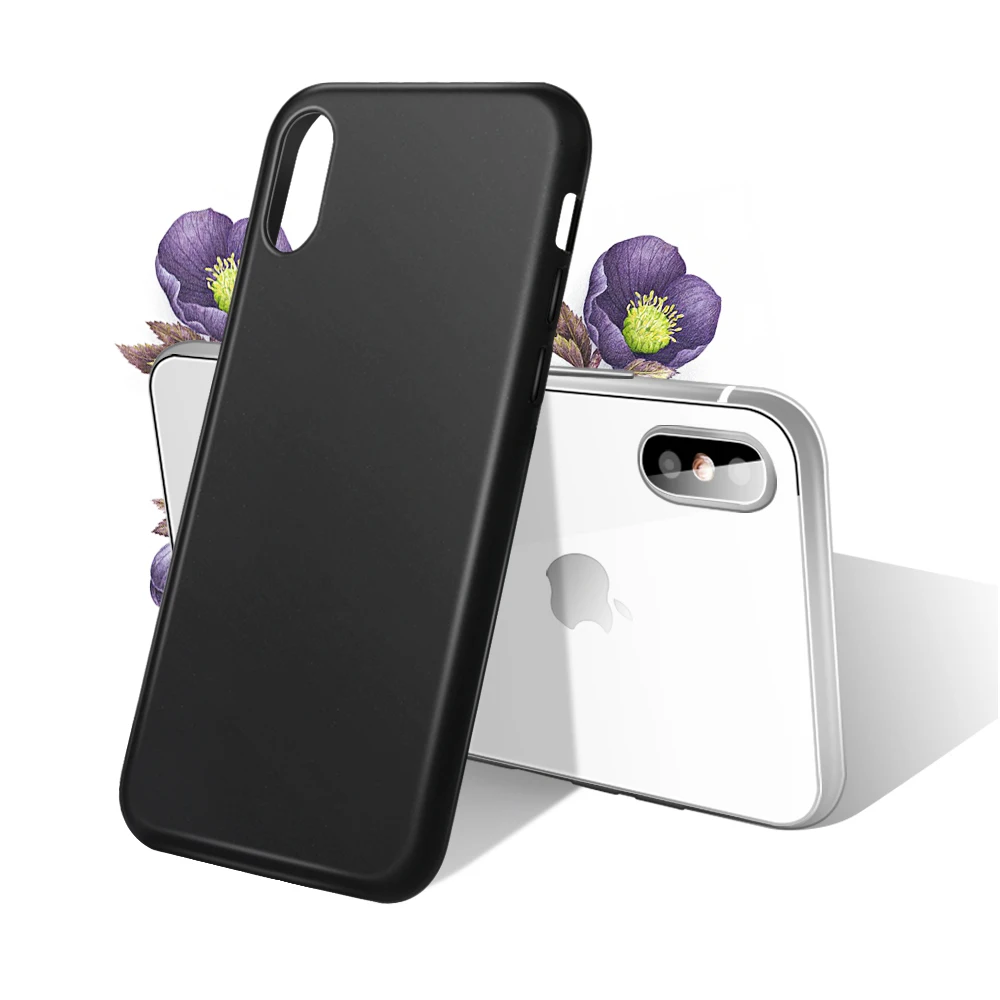 LOVECOM Candy Color Phone Cases For iPhone XS Max XR XS X 6 6S 7 8 Plus Ultra-thin Soft TPU Simple Phone Back Cover Case Gifts