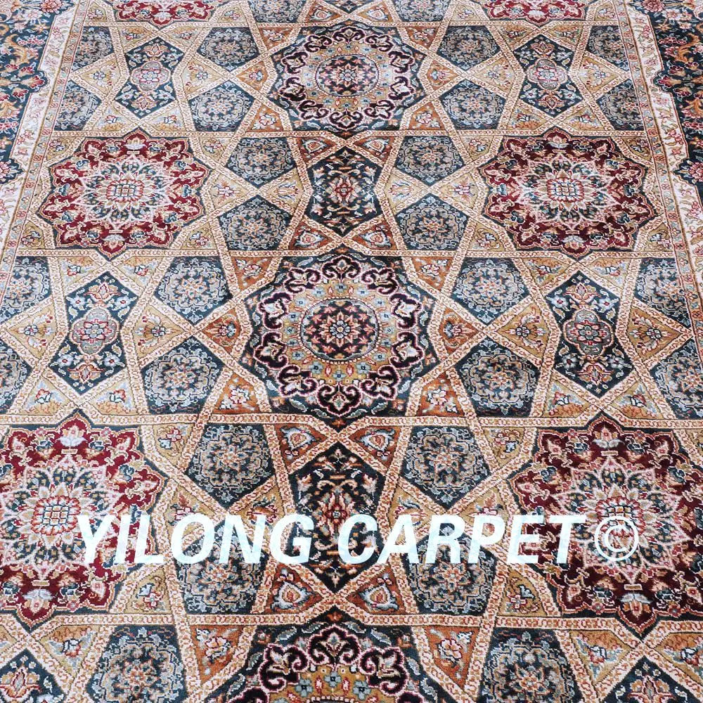 Yilong 4 6 'x 7' Классические двойные узлы Турция ручной УЗЕЛКОВЫЙ Шелковый