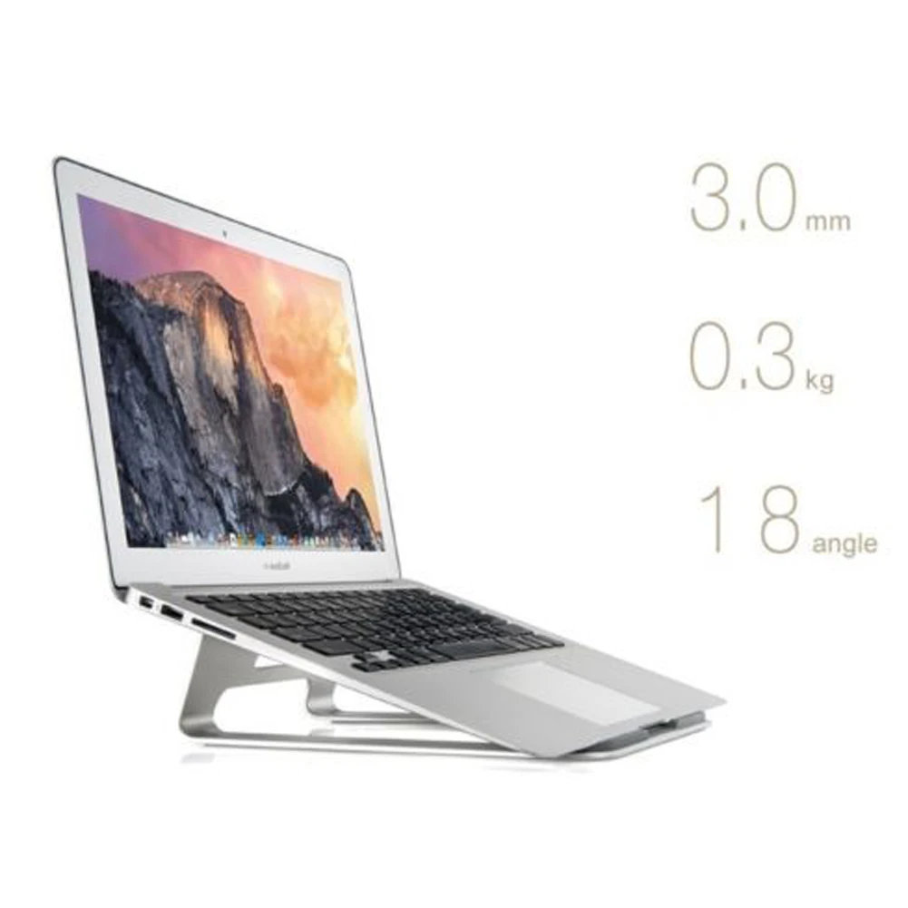  Aluminum Laptop Stand Tablet Holder Cooling Desk Pad Notebook Slim Metal Bracket For Laptap for Mac