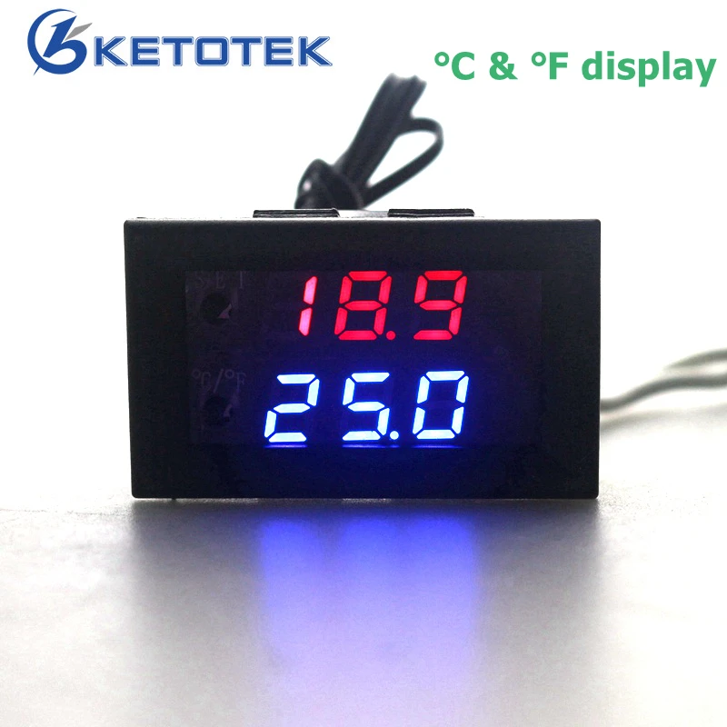 

DC 12V 10A -50-110C Digital Microcomputer Thermostat Regulator Adjustable Temperature Controller