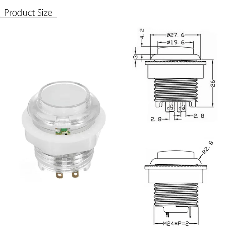 2 jugadores DIY аркадный набор джойстика con 20 светодиодный аркадный botones+ 2 джойстика+ 2 usb-комплект de codificador+ кабели джойстик