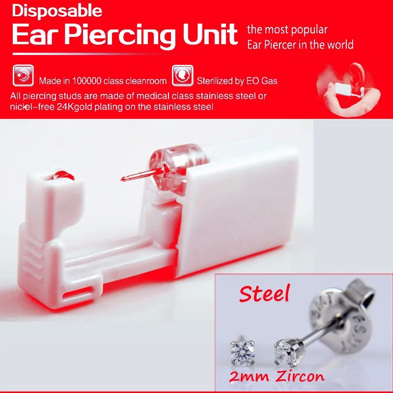 Steel 2mm Round zircon