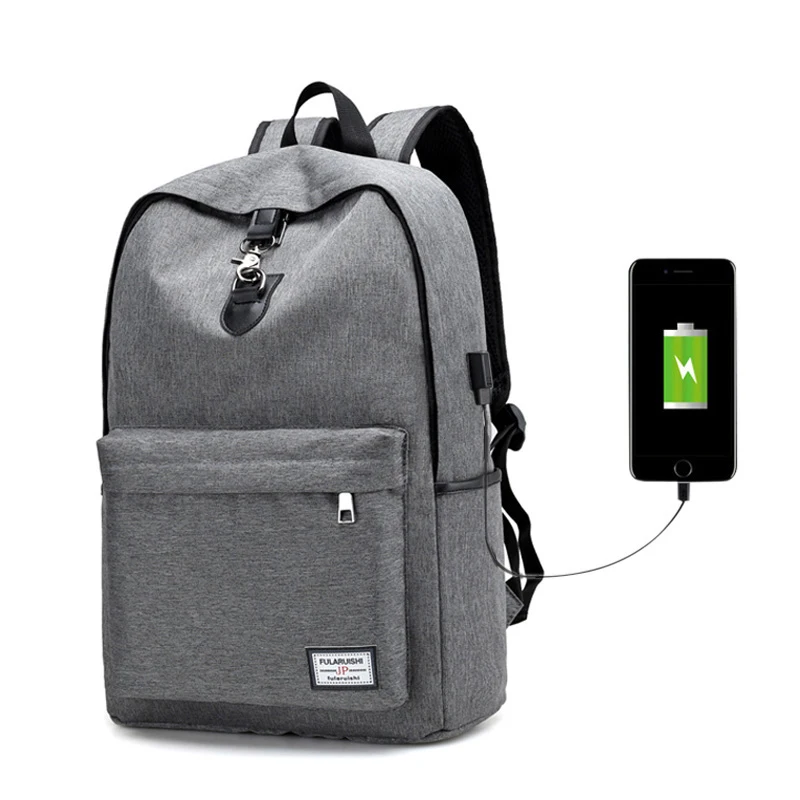 

2018 High Capacity Men Backpack Anti-theft External USB Charge Port for 17 Inch Laptop Backpack Travel School Bags Male Mochila