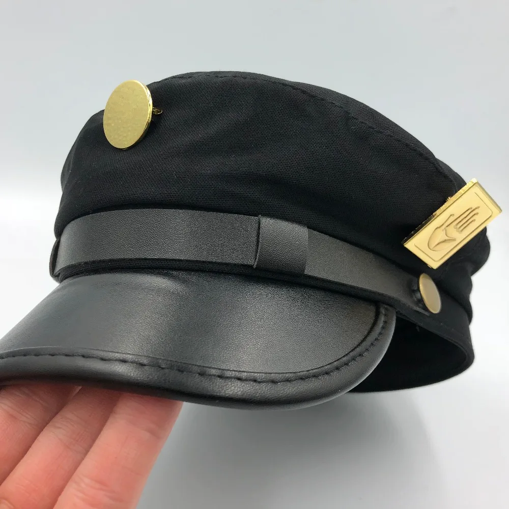 Bimaoxer Anime JoJo's Bizarre Adventure Jotaro Kujo Joseph Army Military  JOJO Cap Hat+Badge Animation around Jotaro Hat - AliExpress