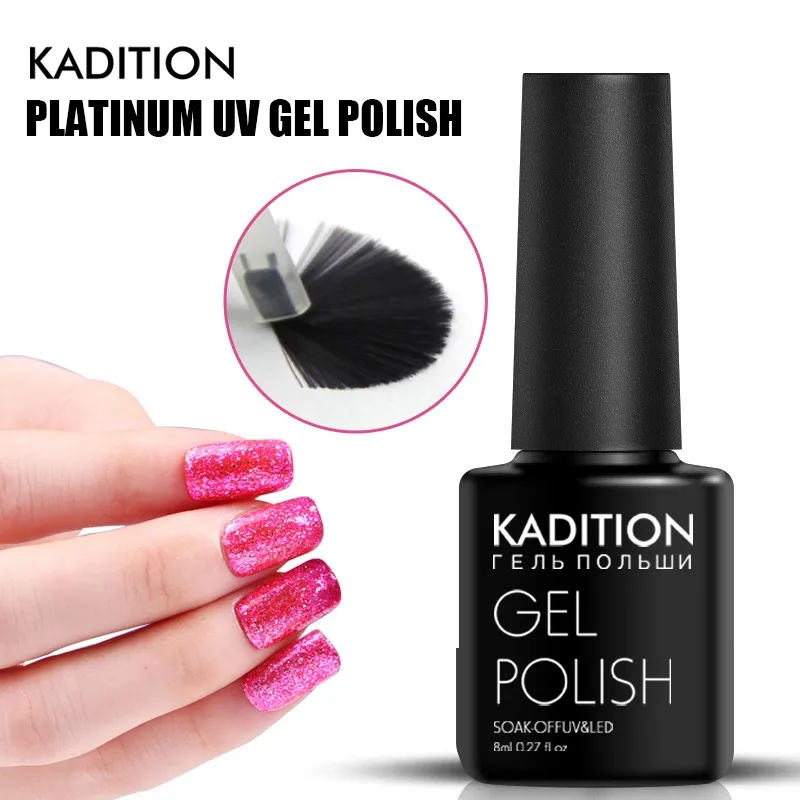 KADITION блеск 12 Цвет Platinum Starlight гель лак для ногтей серии светит Лаки Книги по