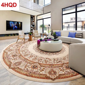 

Turkey Imported Round Carpet Parlor Coffee Table Basket Computer Chair Piano Bedroom Study Europe and America Persian Round Blan