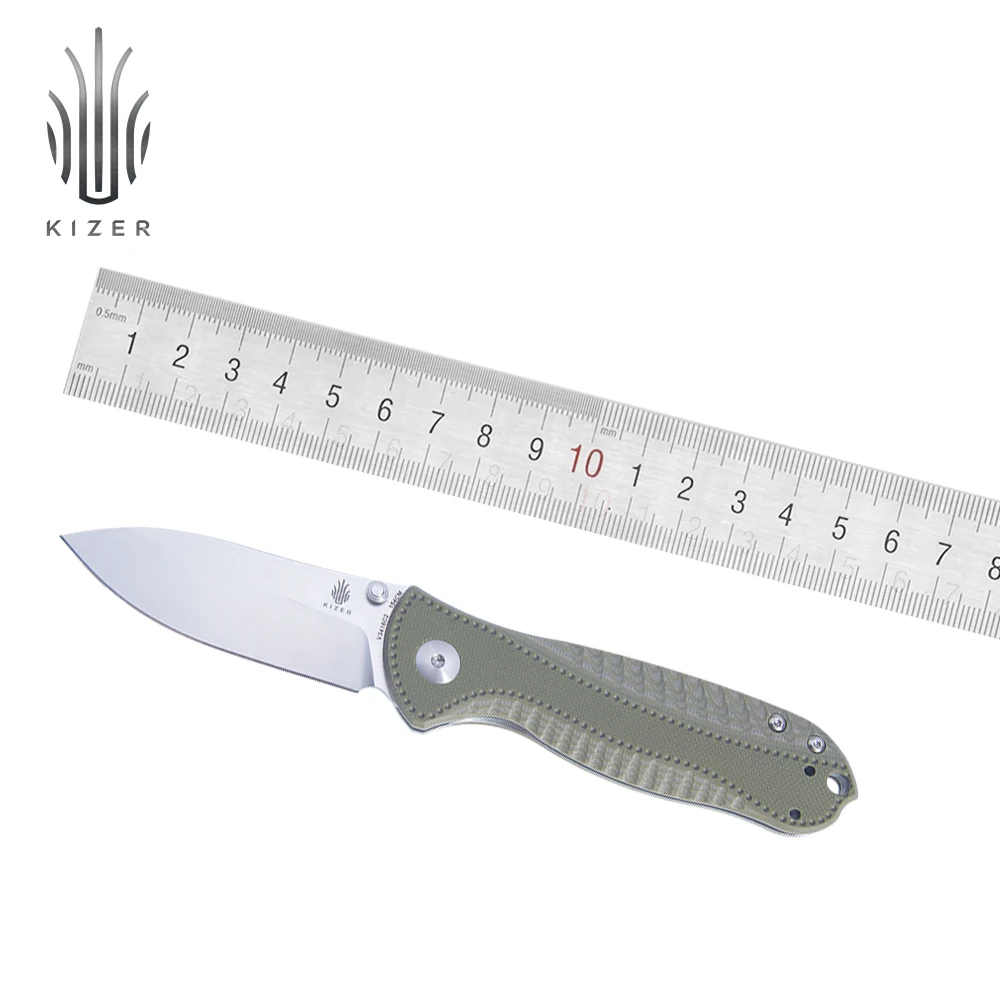 Нож для выживания Kizer Hunter маленький тактический нож V3416C2 со стальным лезвием 154 см