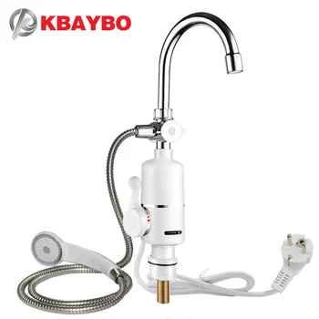 

KBAYBO Electric Kitchen Water Heater Tap Cold Heating Faucet Tankless Instantaneous Water Heater