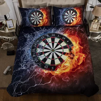 

Fire Darts printed bedding sets for comforter Twin Full Queen King Sizes bed linens set 100% polyester duvet cover set new 3pcs