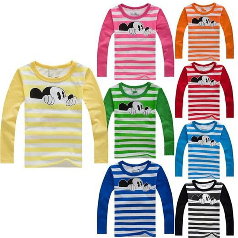 Kids T Shirt Autumn Winter Cartoon Long Sleeve font b Baby b font Boys Girls T