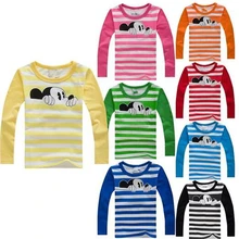 Kids T Shirt Autumn Winter Cartoon Long Sleeve Baby Boys Girls T-Shirt Children Round Neck pullovers Tee Unisex Clothes