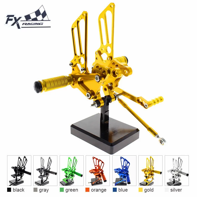 

CNC Motorcycle Foot Pegs Rest Footpegs Pedals Rearset Footrest Rear Set For MV Agusta F4 1000 1998 - 2009 1999 2000 2001 2002