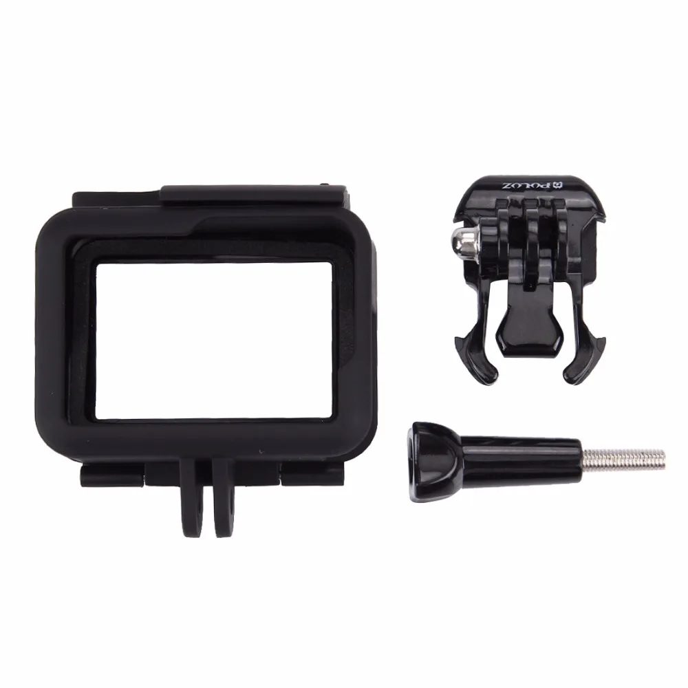 Puluz для GoPro Hero5 ABS Пластик Корпус В виде ракушки Защитный чехол клетка с пьедестала и длинный винт