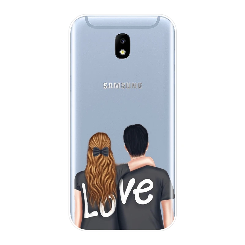 Мягкий чехол для телефона из силикона Samsung Galaxy J3 J5 J7 2015 2016 2017 пара задней части