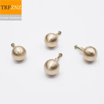 

Round brass handle Pure copper sphere Nordic minimalist original design Wardrobe cupboard drawer bedside table handle