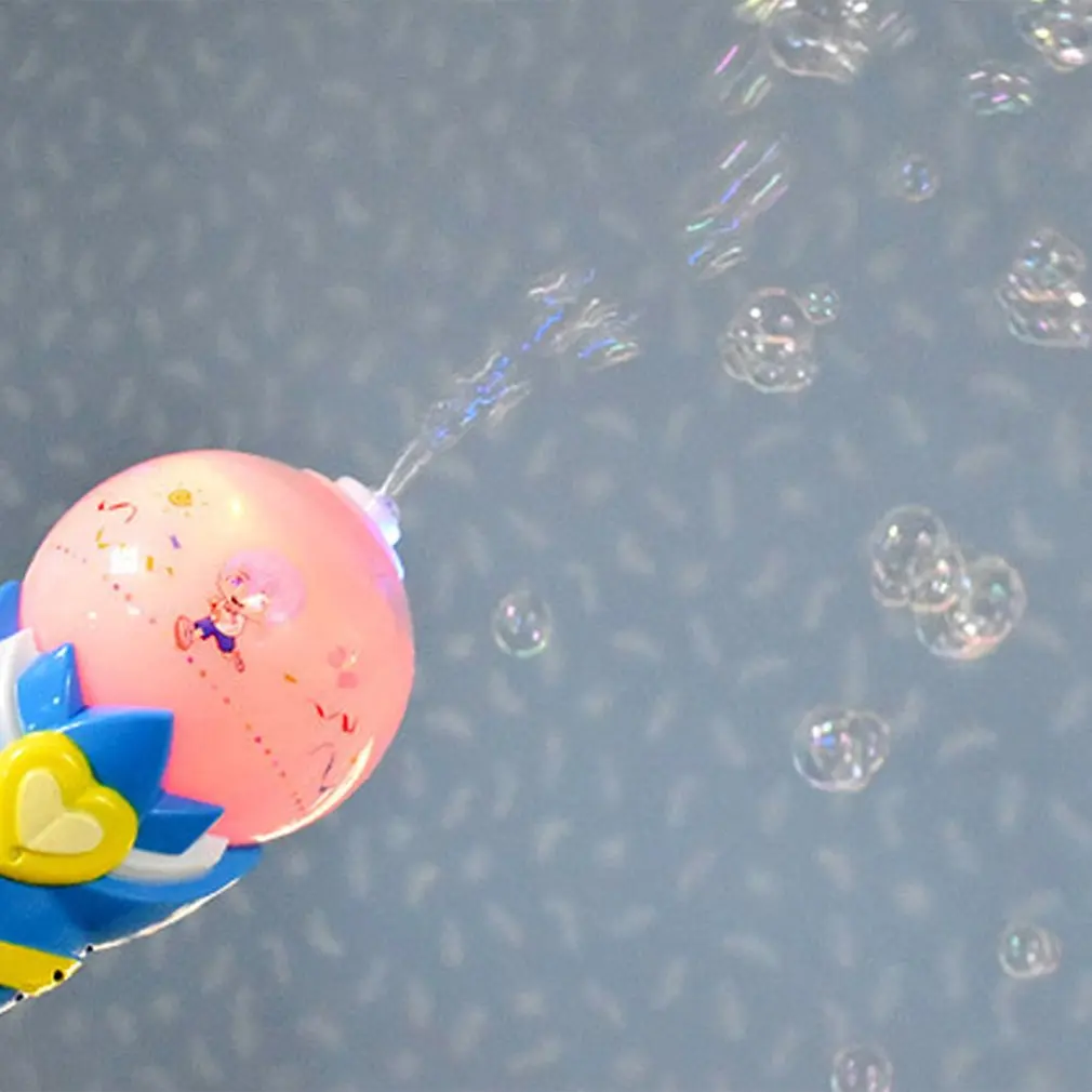 1 шт. Волшебная электрическая палочка-пузырь, игрушка, креативный свет, музыка, автоматическое устройство для мыльных пузырей, палочки