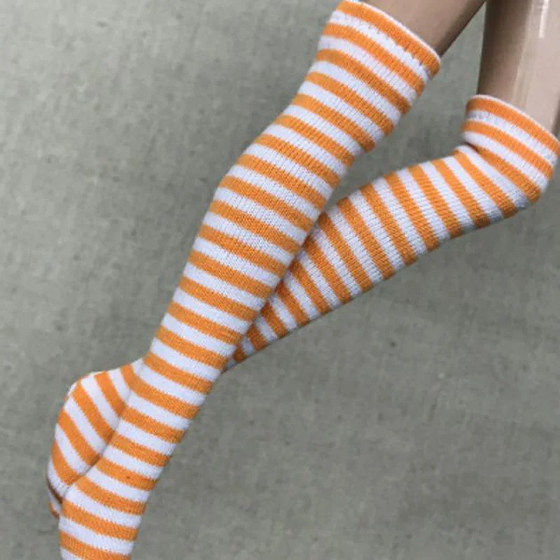 Doll Accessories Doll Clothes Accessories Plush Doll Accessories 1 Pair Fashion Stripe Blyth Doll Stocking for Licca, Azone, Momoko, OB, Barbies 1/6 Doll Socks