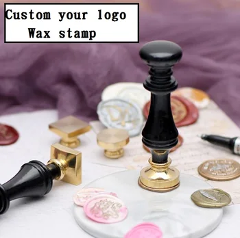 

customize Wax Seal Stamp logo Chess handle Rosewood Personalized image custom sealing wax sealing stamp wedding stamp custom