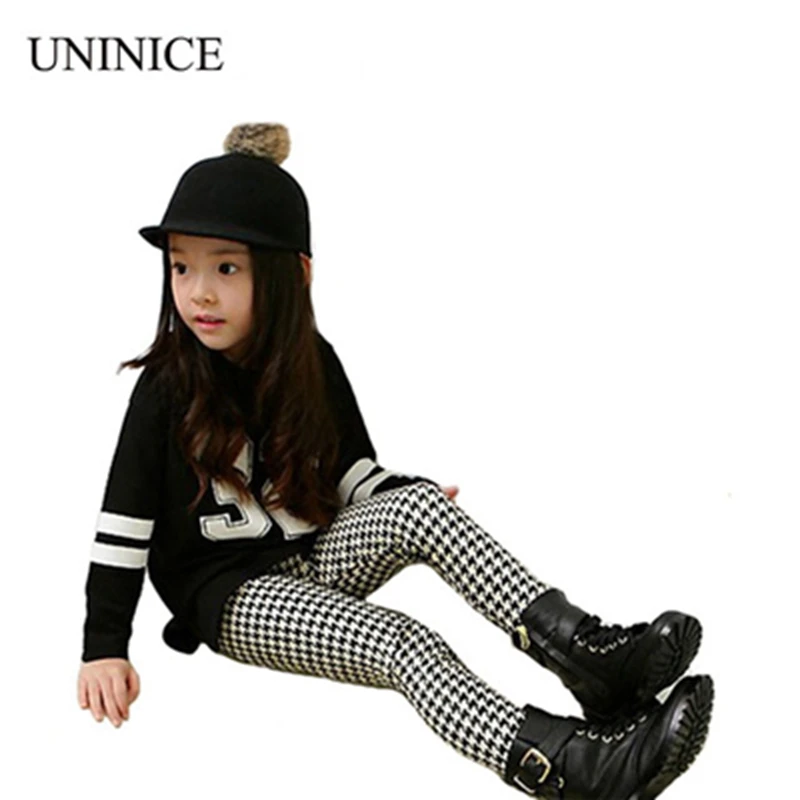 pants for girls children's clothing girls leggins plaid autumn spring