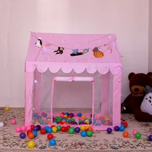 Милые детские палатки для детей розовый/синий дом Крытый складной прозрачный игровой домик палатка для детей принцесса Cubby Playhut